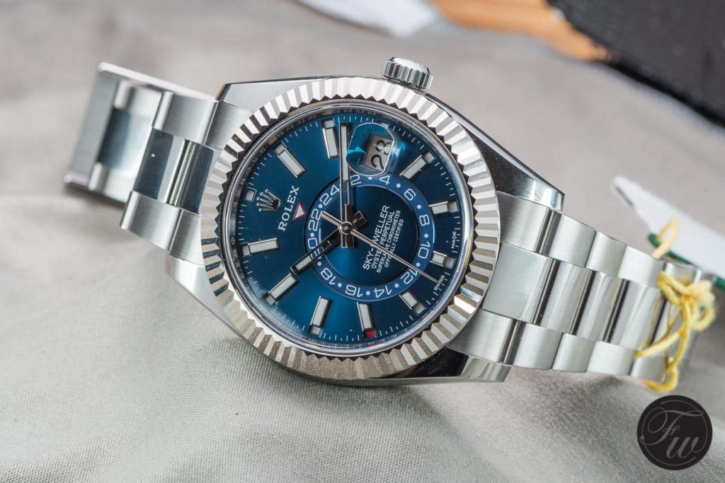 The best fake Rolex Sky-Dweller is most complicated model of Rolex.