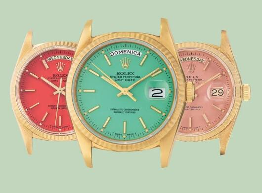 The colorful dials of best copy Rolex will remind us of the popular Stella dials of Day-Date.