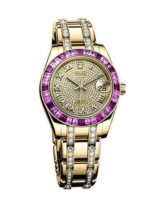 Full diamonds plating dials replica watches are quite luxury.
